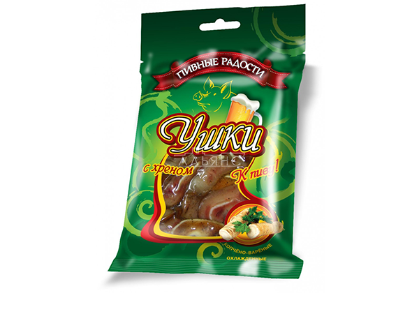 Уши свиные с хреном "Пивные радости" (100гр) в Кирове