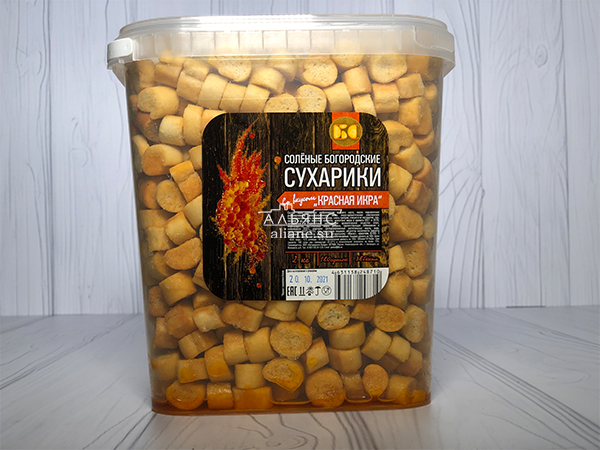 Сухарики с красной икрой в Кирове