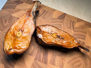 Кальмар щупальца (мелкие) холодного копчения: Сом стейк х/к