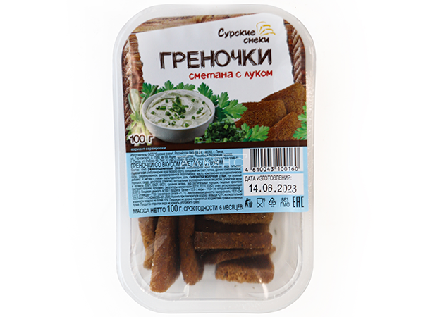 Сурские гренки Сметана с луком (100 гр) в Кирове