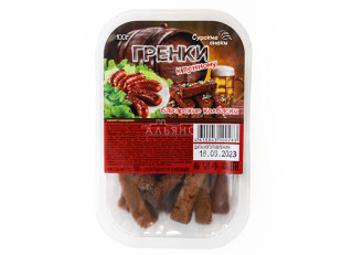 КВАНТОРГ Рубец по-пекински с соусом чили 150гр/уп: Сурские гренки Баварские колбаски (100 гр)