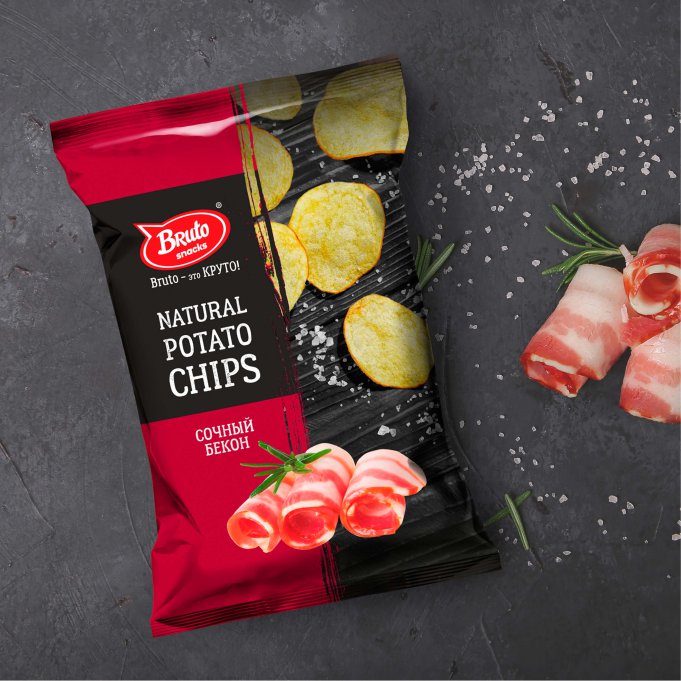 Картофель «Бруто» со вкусом бекона 130 гр. в Кирове