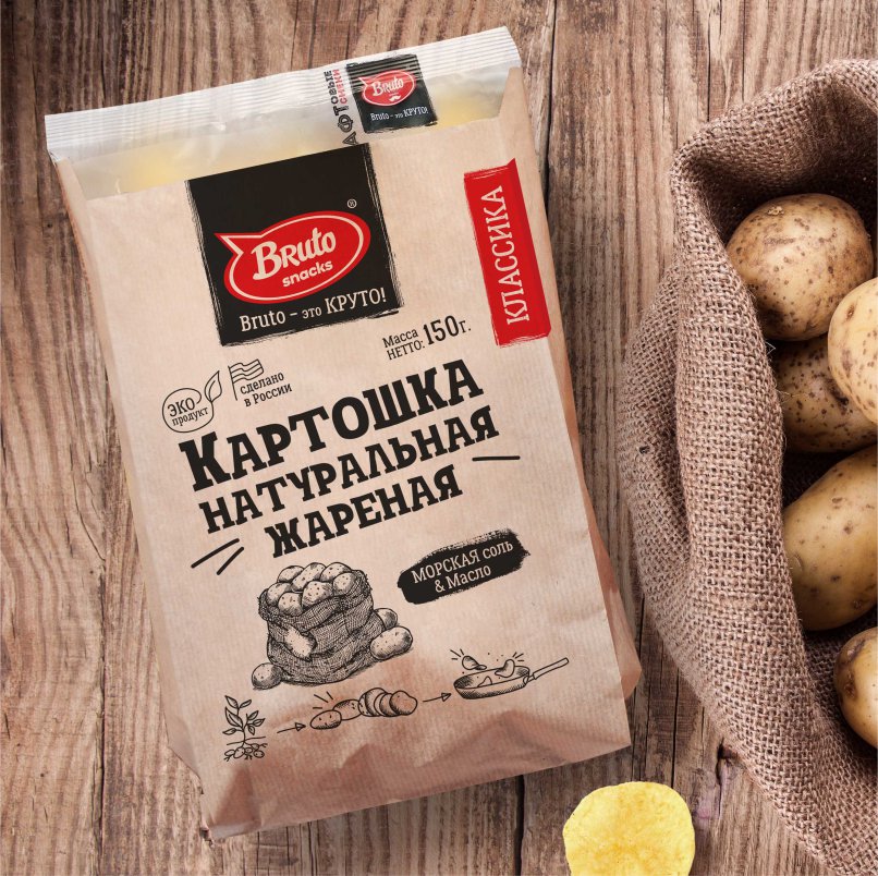 Картофель «Бруто» с солью 130 гр. в Кирове